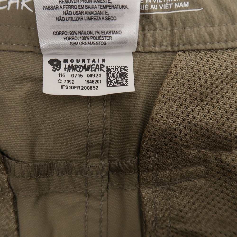 Mountain Hardware Convertible Pants Womens 10 Beige Stretch Nylon Hiking - Picture 11 of 11